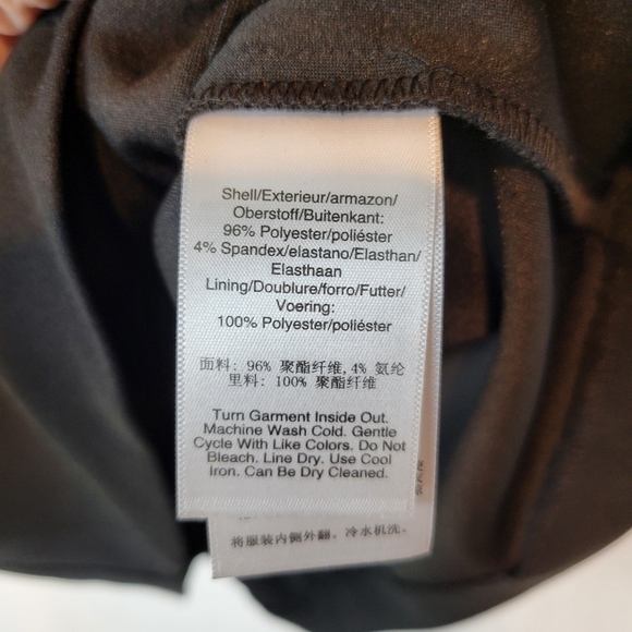 NWT DKNY Women's Black Draped Ruched Sheath Dress Size 6 - Picture 11 of 12